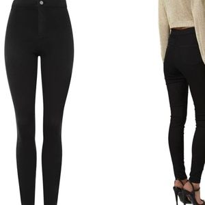 NIB! Topshop Black Super Skinny Joni Jeans